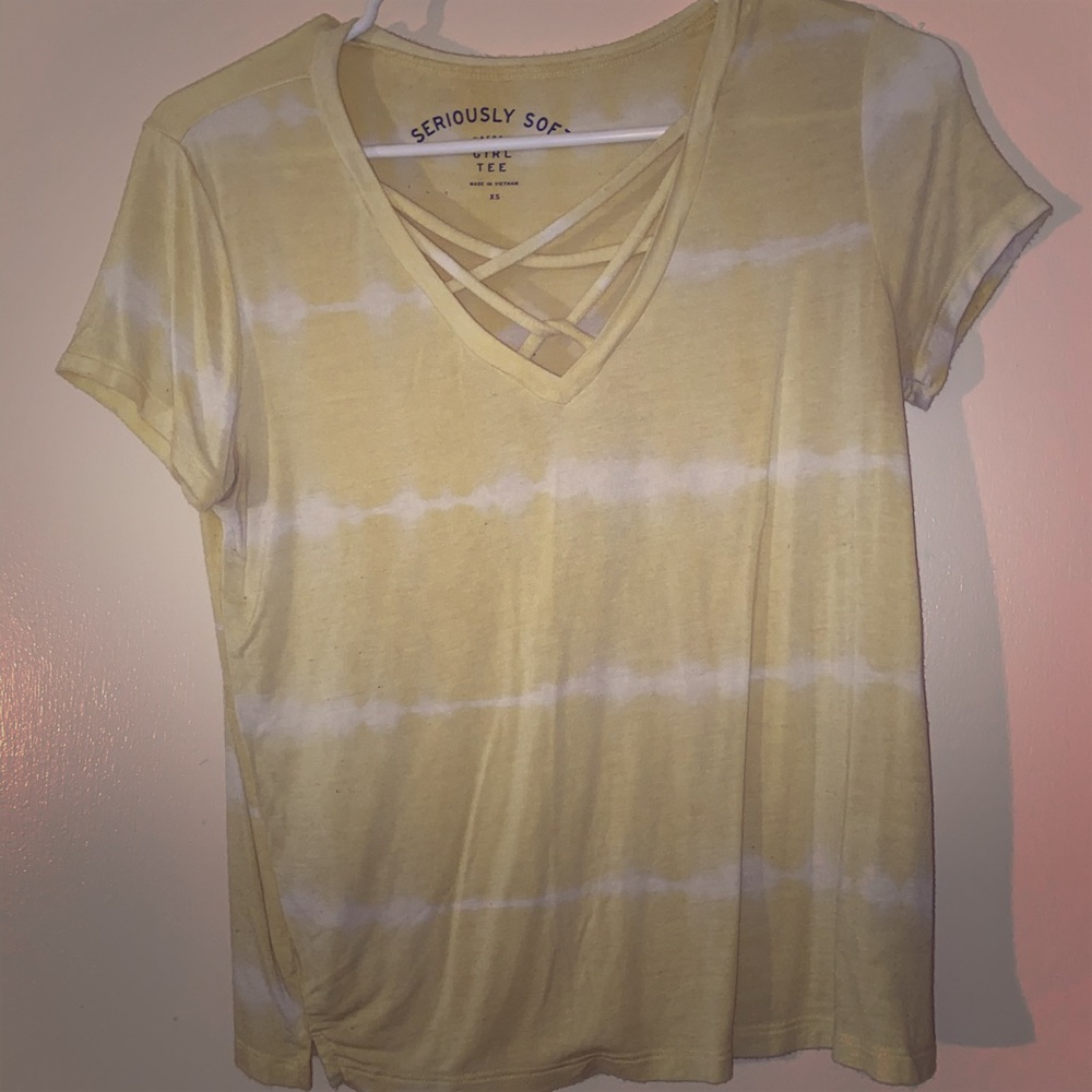 Yellow vneck